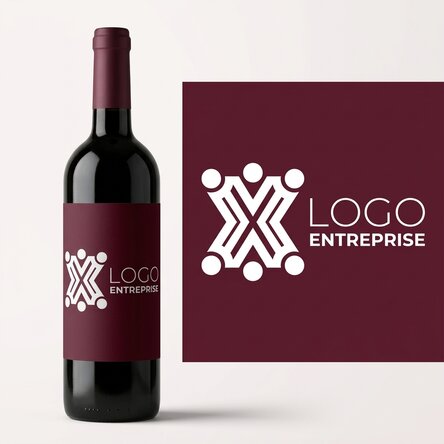 Vin personnalisé avec logo
