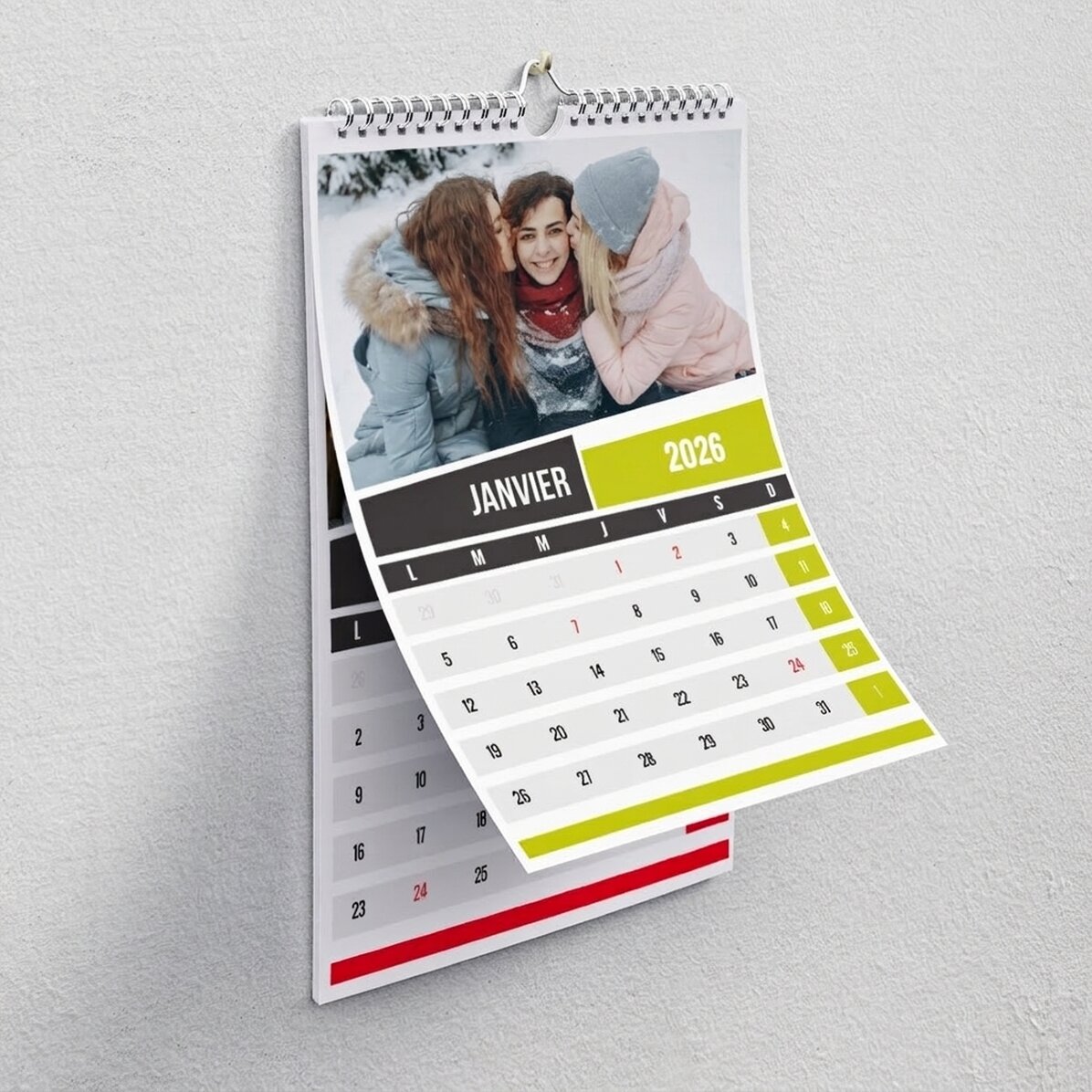 Calendrier personnalisé - avec vos photos en couleur