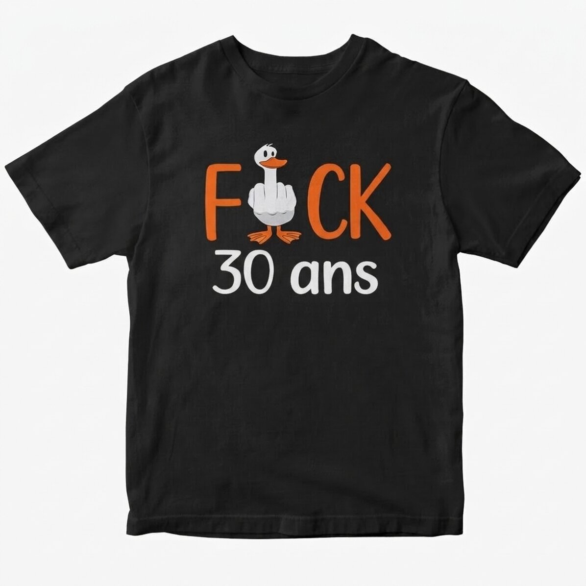 T-shirt en coton personnalisé avec un texte - Duck
