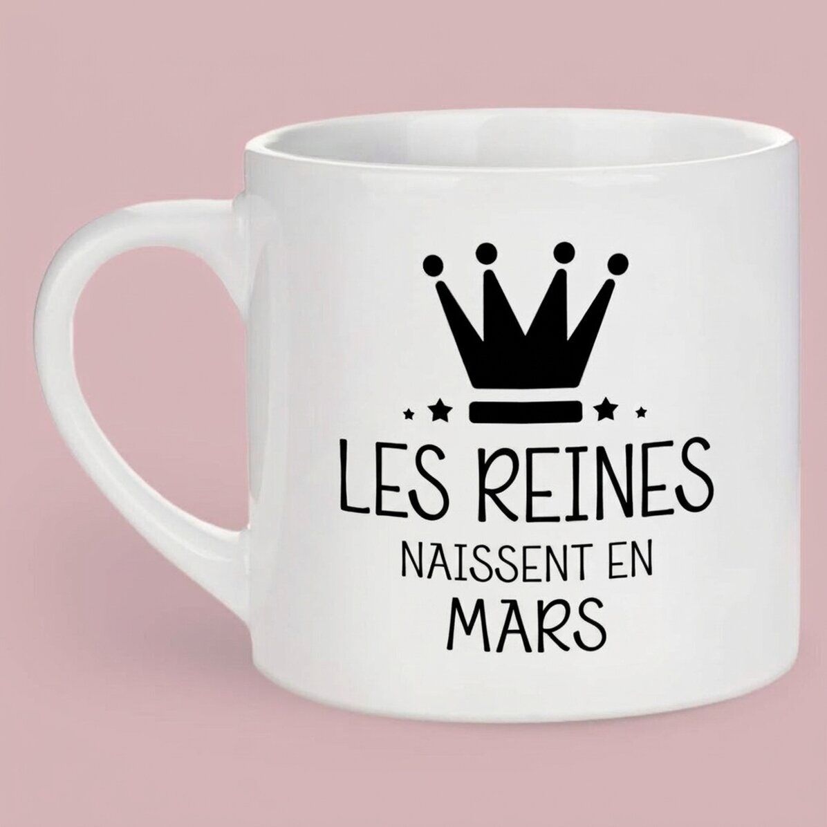 Tasse à expresso personnalisée avec inscription - Queens