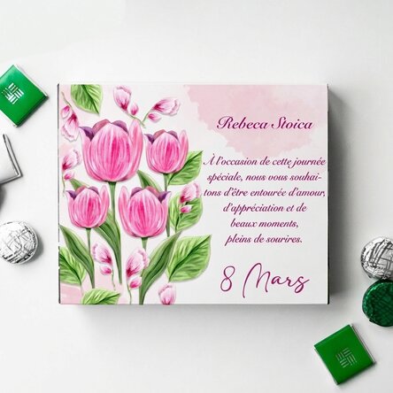 Boîte de bonbons personnalisée avec un message - Lalele