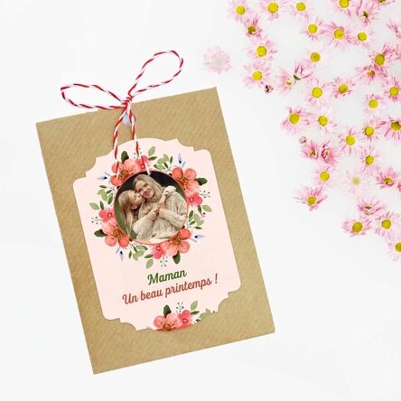 Martisor à planter, personnalisé avec une photo et un message - Un beau printemps !