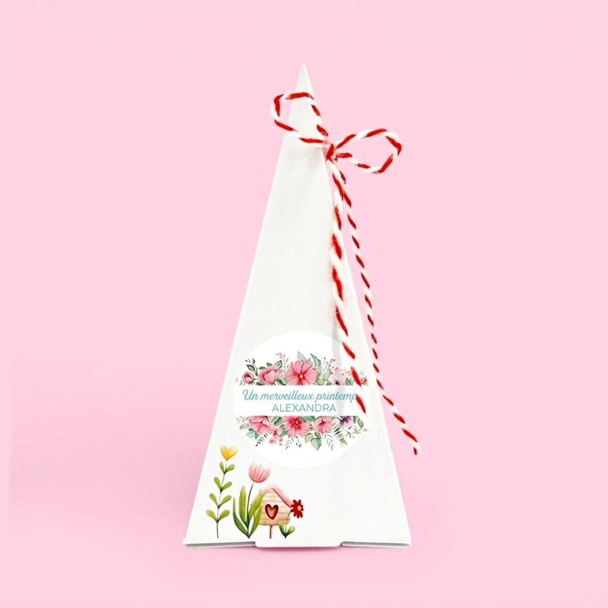 Kit de plantation de fleurs personnalisé avec un message