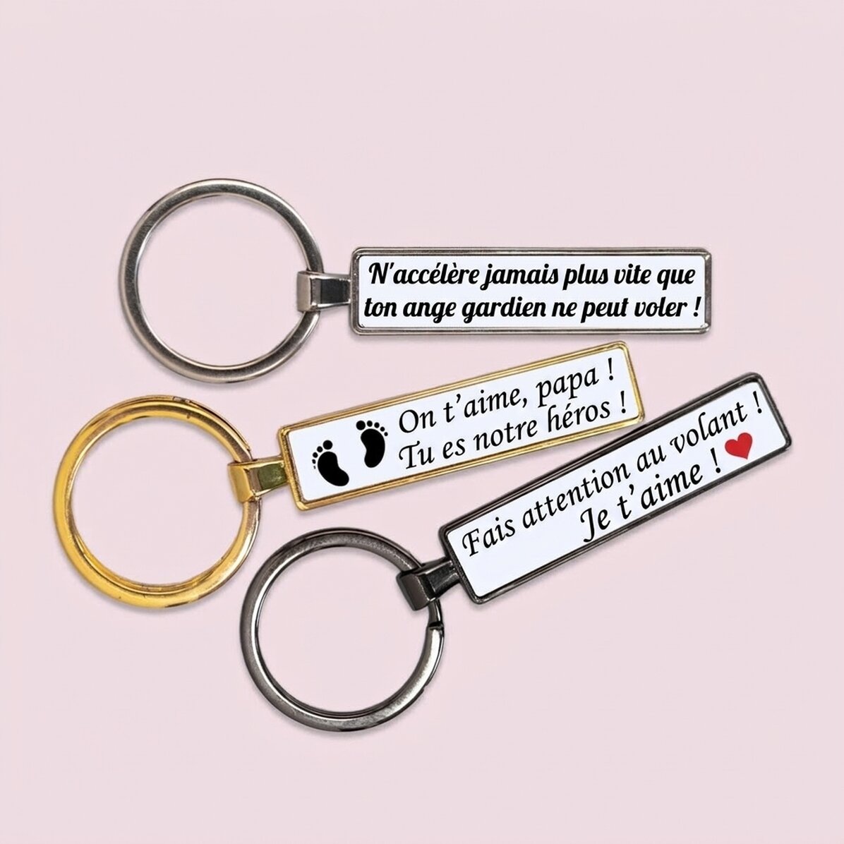 Porte-clés réplique de plaque d