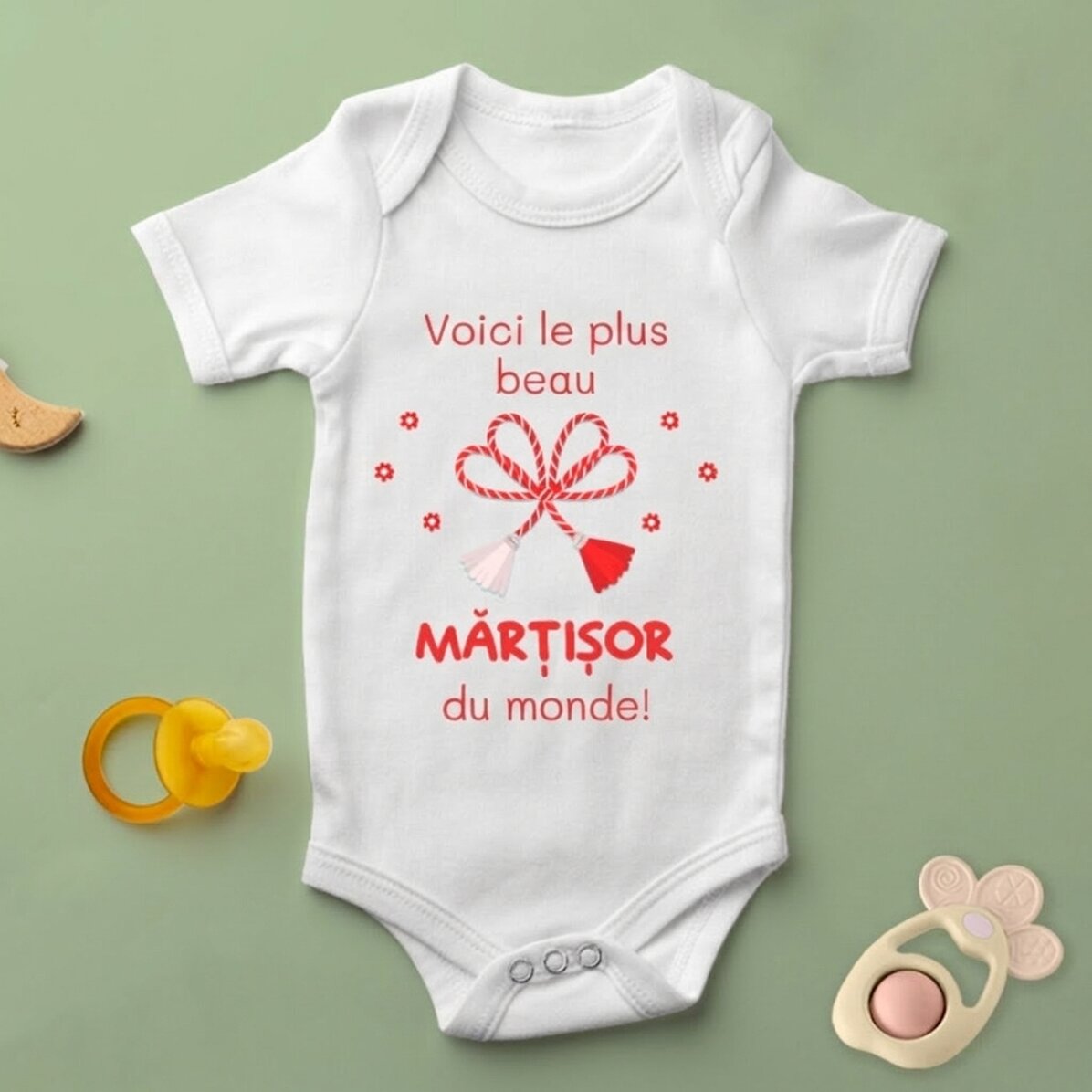 Body pour bébé personnalisé avec un message