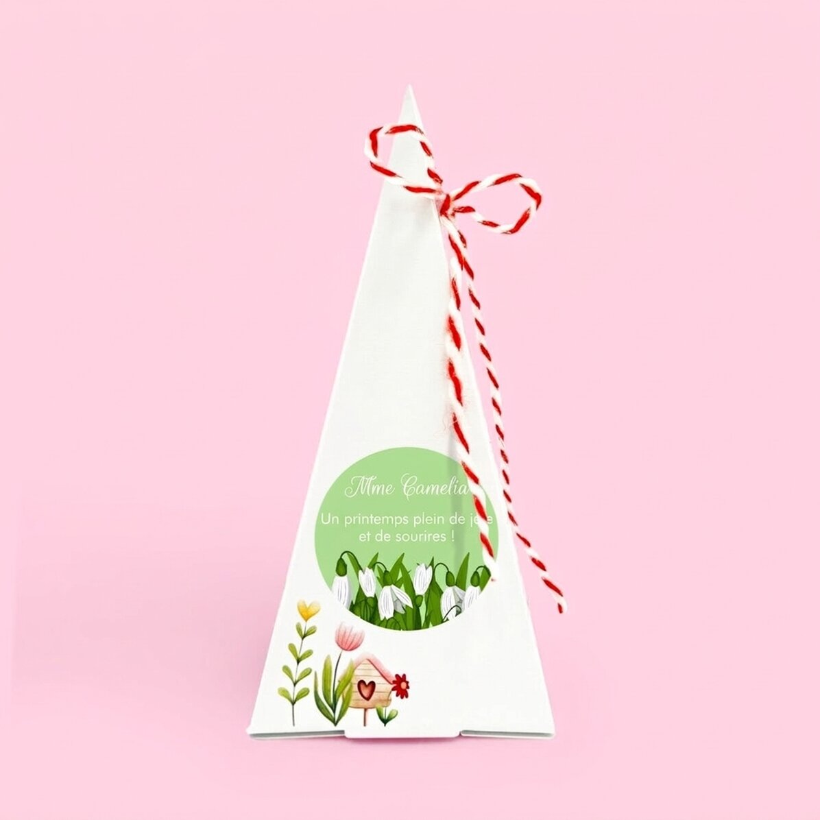Kit de plantation de fleurs personnalisé avec inscription - Perce-neige