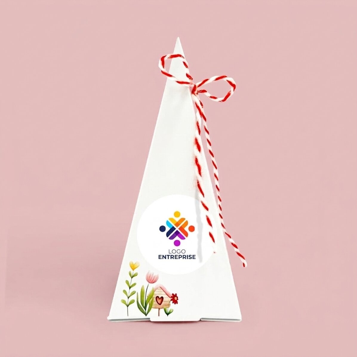 Kit de plantation de fleurs personnalisé avec logo