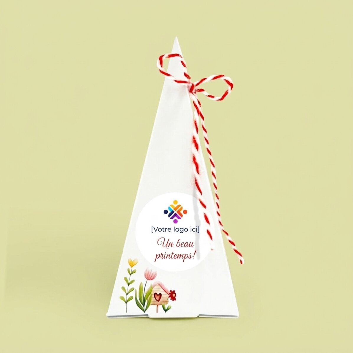 Kit de plantation de fleurs personnalisé avec logo et message