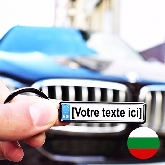 Porte-clés personnalisé avec un numéro d