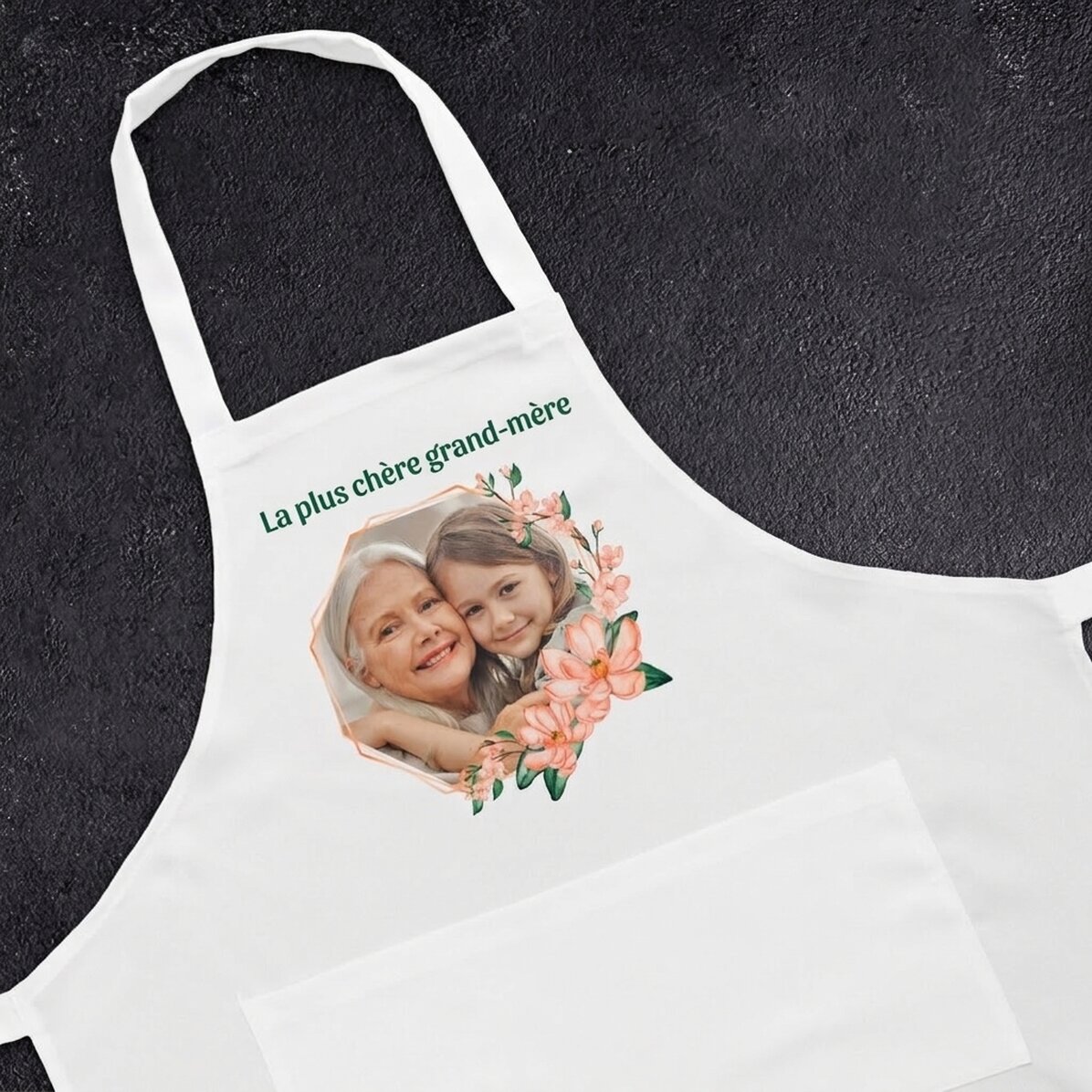 Cadeau personnalisé avec une photo et un message pour grand-mère