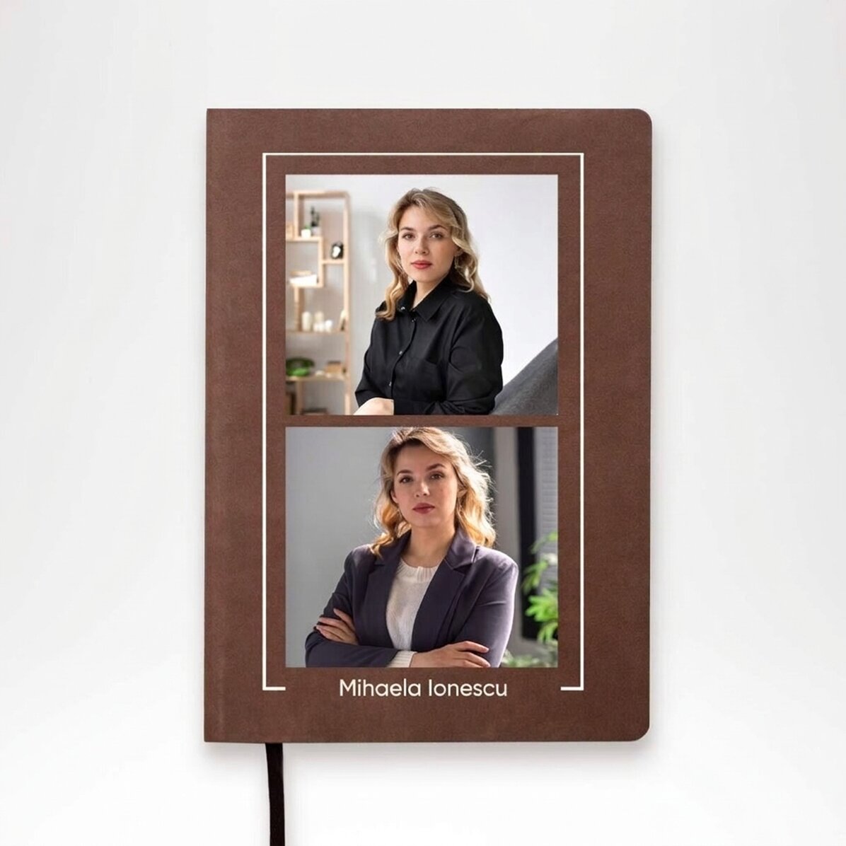 Agenda personnalisé avec 2 photos et un prénom