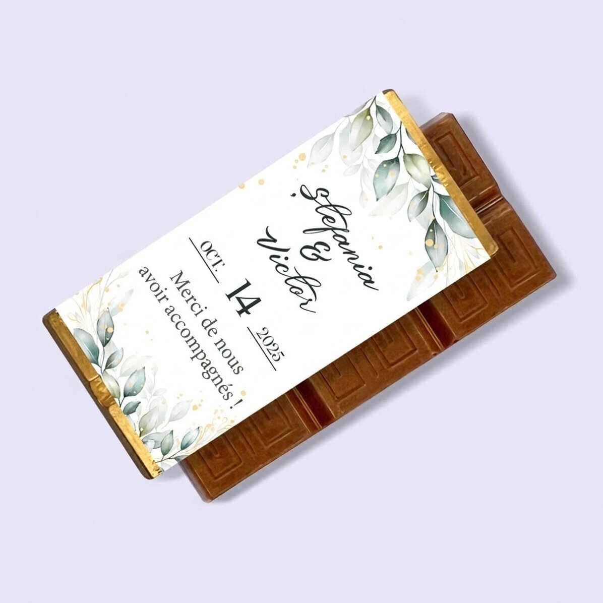 Mini-tablette de chocolat personnalisée avec un message - Moments spéciaux