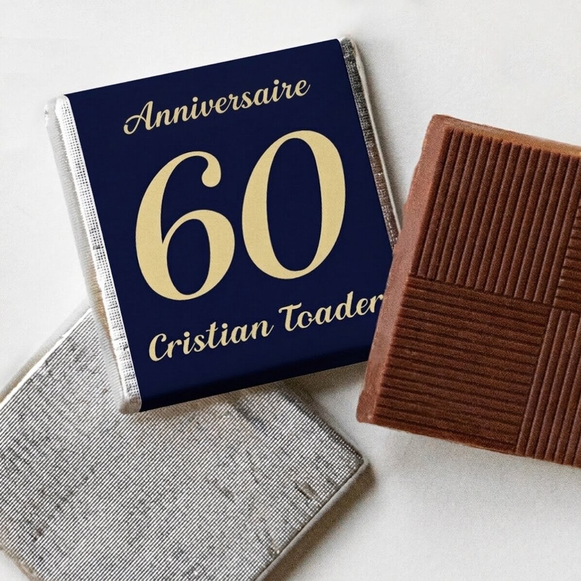 Mini-chocolat personnalisé avec un message - Anniversaire