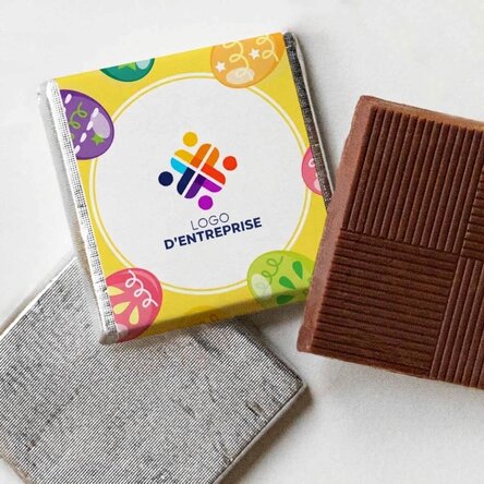 Mini-chocolat personnalisé avec logo - Pâques
