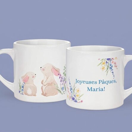 Gobelet personnalisé pour enfants avec prénom - Joyeuses Pâques !