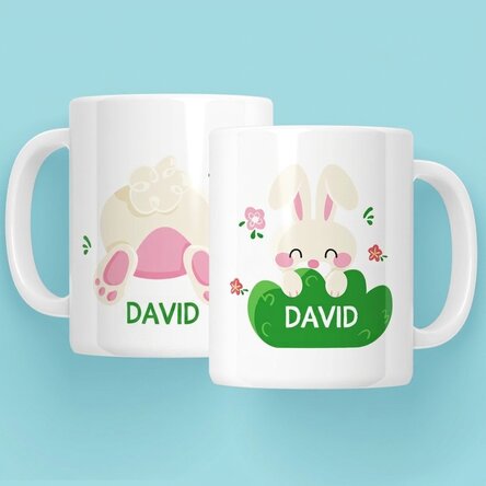 Tasse personnalisée avec prénom - Cute bunny