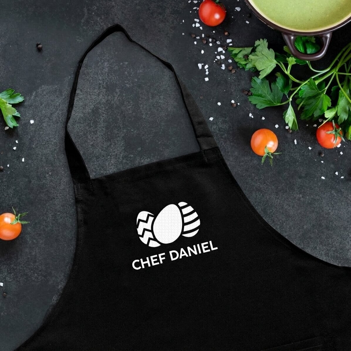 Tablier personnalisé avec prénom - Masterchef de Pâques