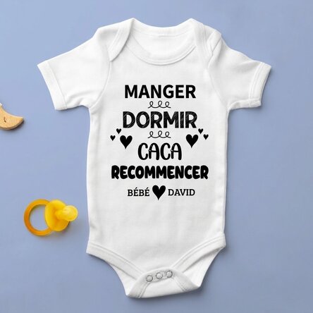 Body pour enfant personnalisé avec un texte - Repeat