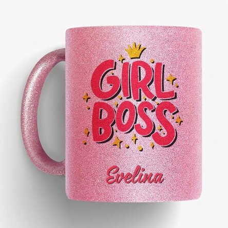 Tasse personnalisée avec inscription - Girl boss