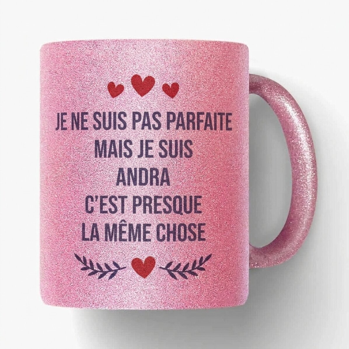 Tasse personnalisée avec un texte - Parfaite