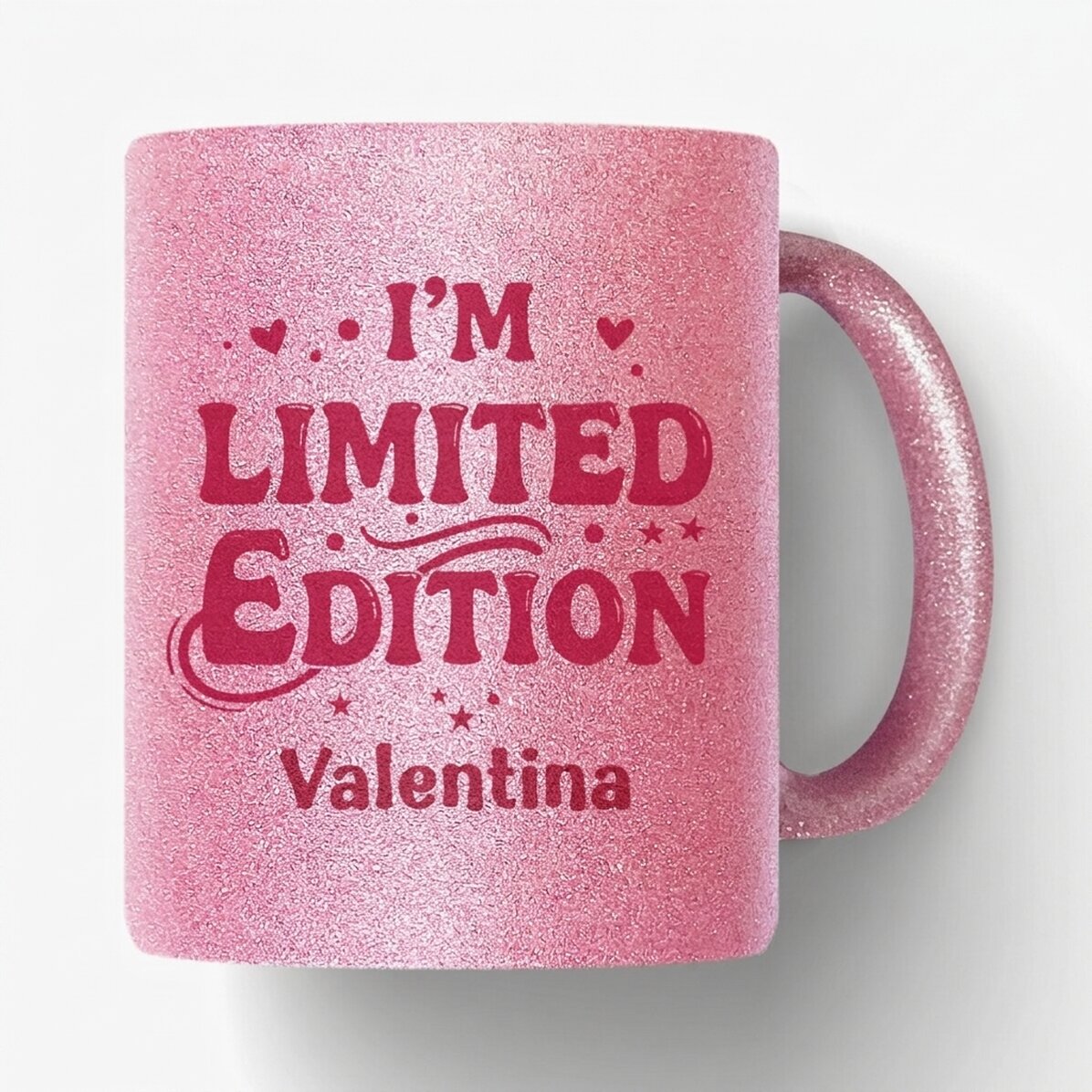 Tasse à paillettes personnalisée avec un prénom - Édition limitée