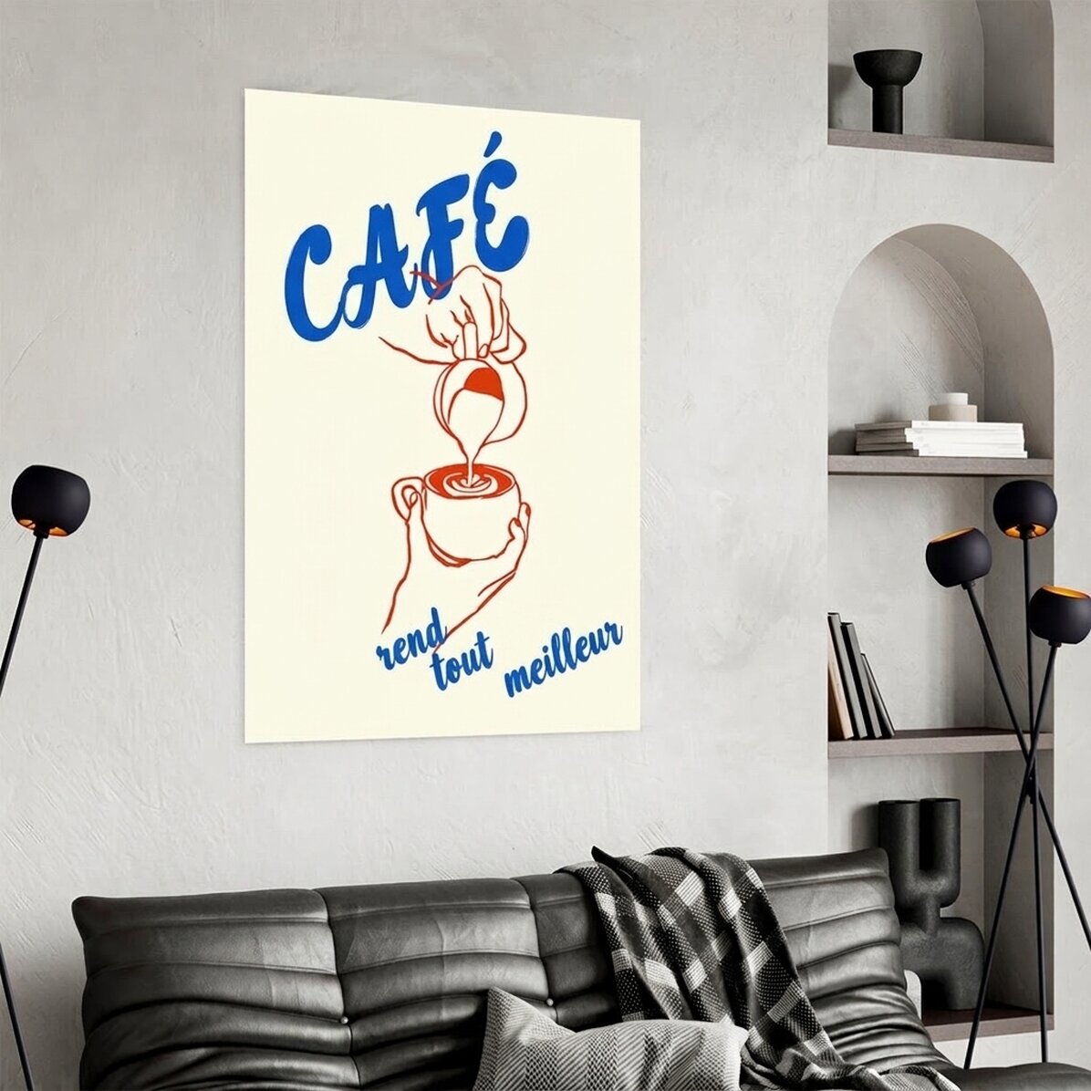Affiche « Le café rend tout meilleur »