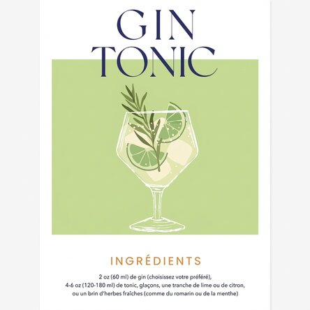 Affiche Gin Tonic