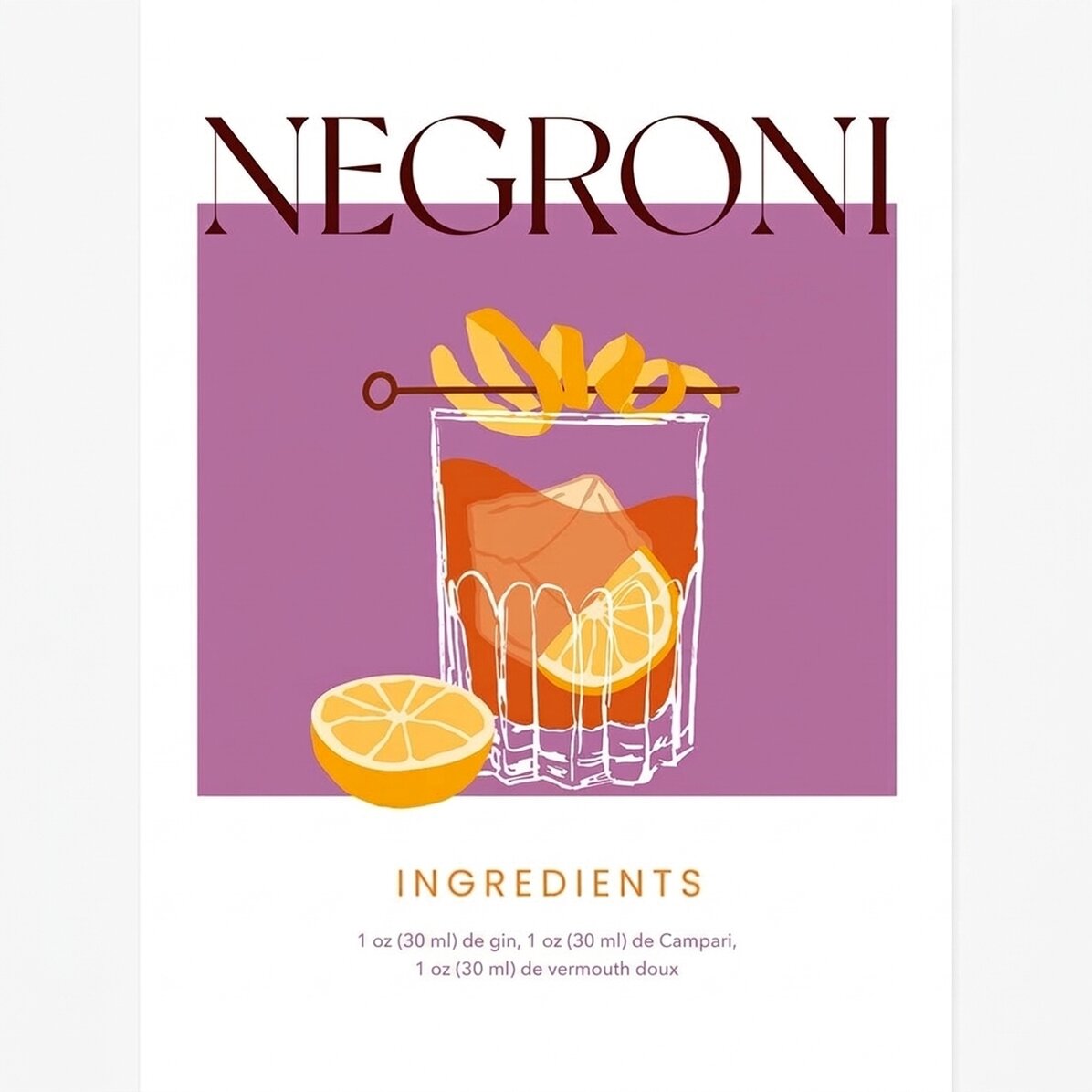 Affiche Negroni