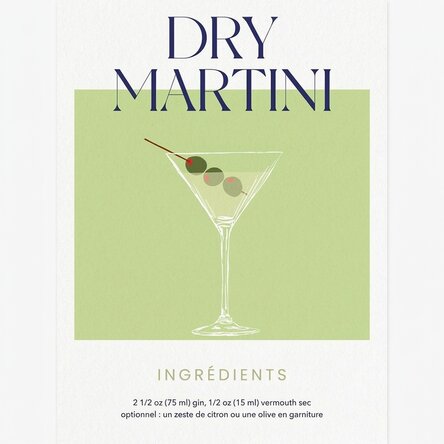 Affiche « Dry Martini »
