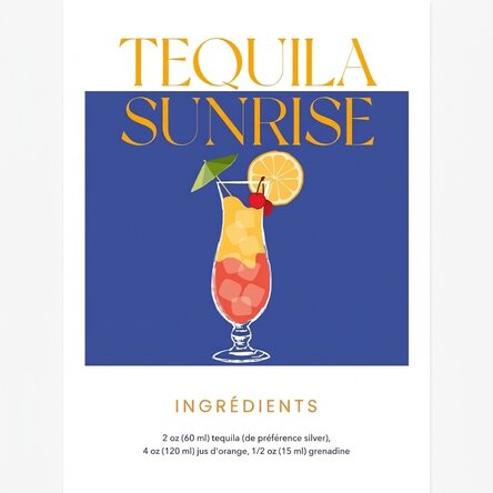 Affiche « Tequila Sunrise »