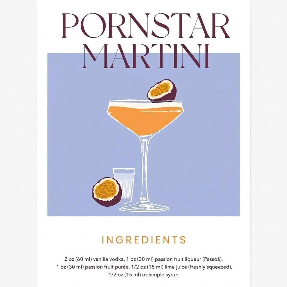Affiche « Pornstar Martini »