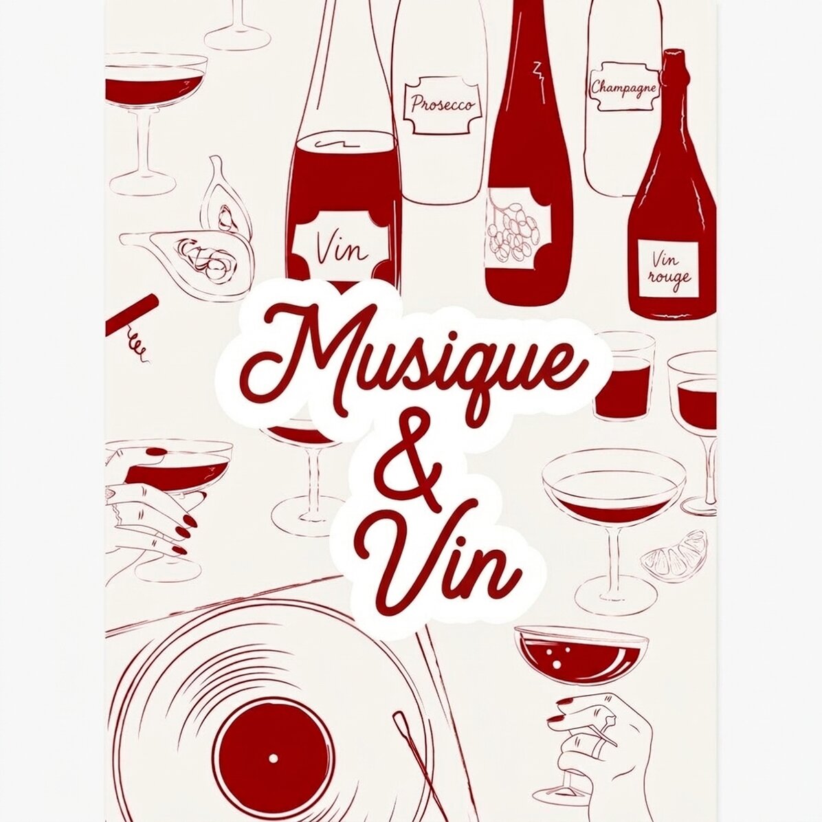 Affiche « Musique et vin »