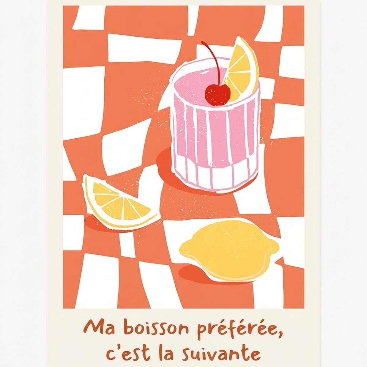 Affiche « Boisson préférée »