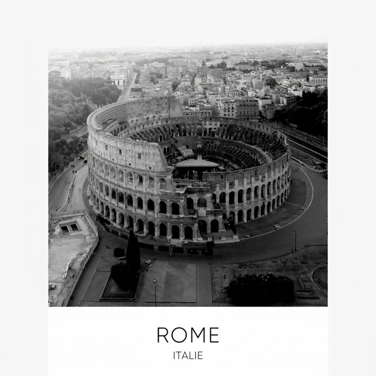 Affiche du Colisée de Rome, en Italie