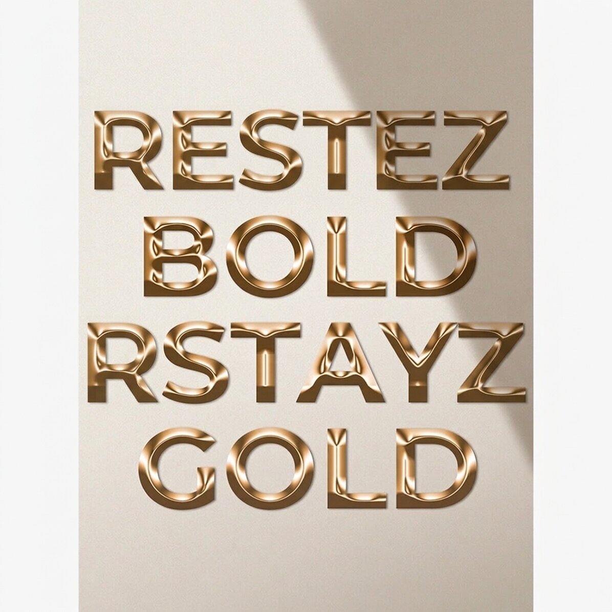 Affiche « Stay Bold Stay Gold »
