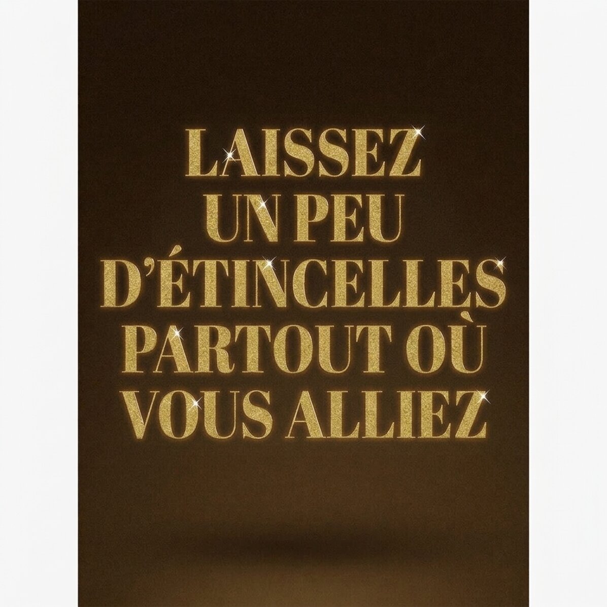 Affiche « Leave a spark »
