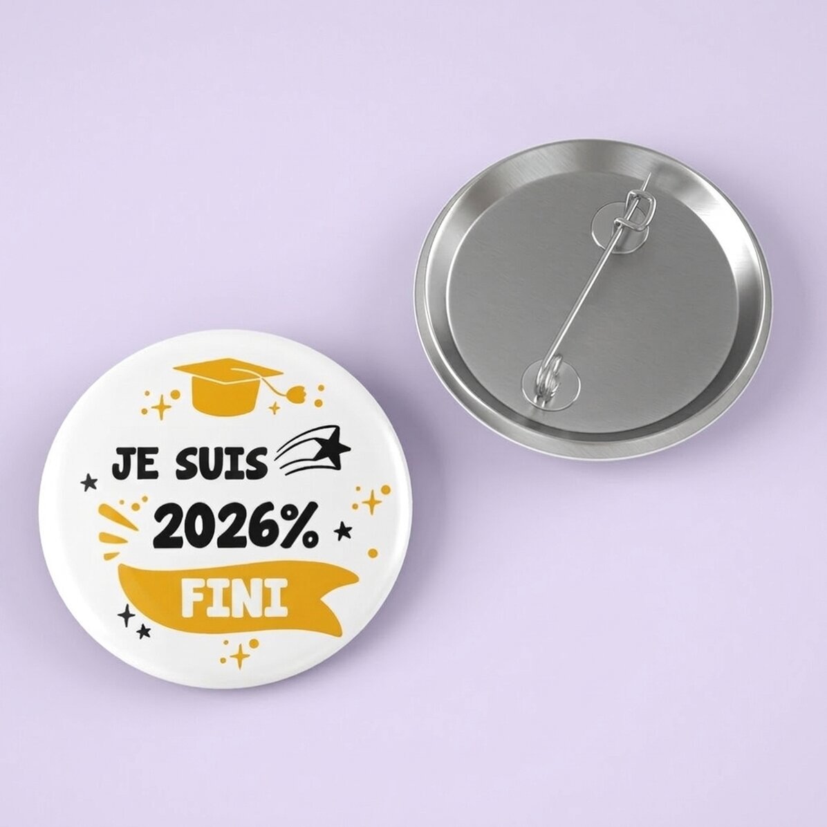 Badge personnalisé avec message - « I