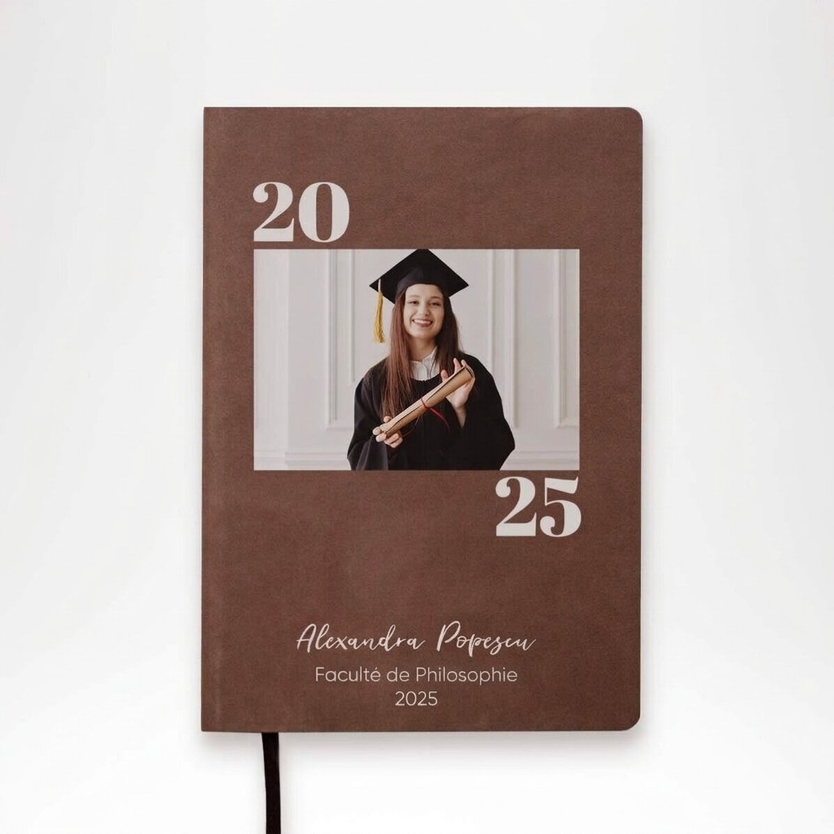 Agenda personnalisé avec photo et message - Remise des diplômes