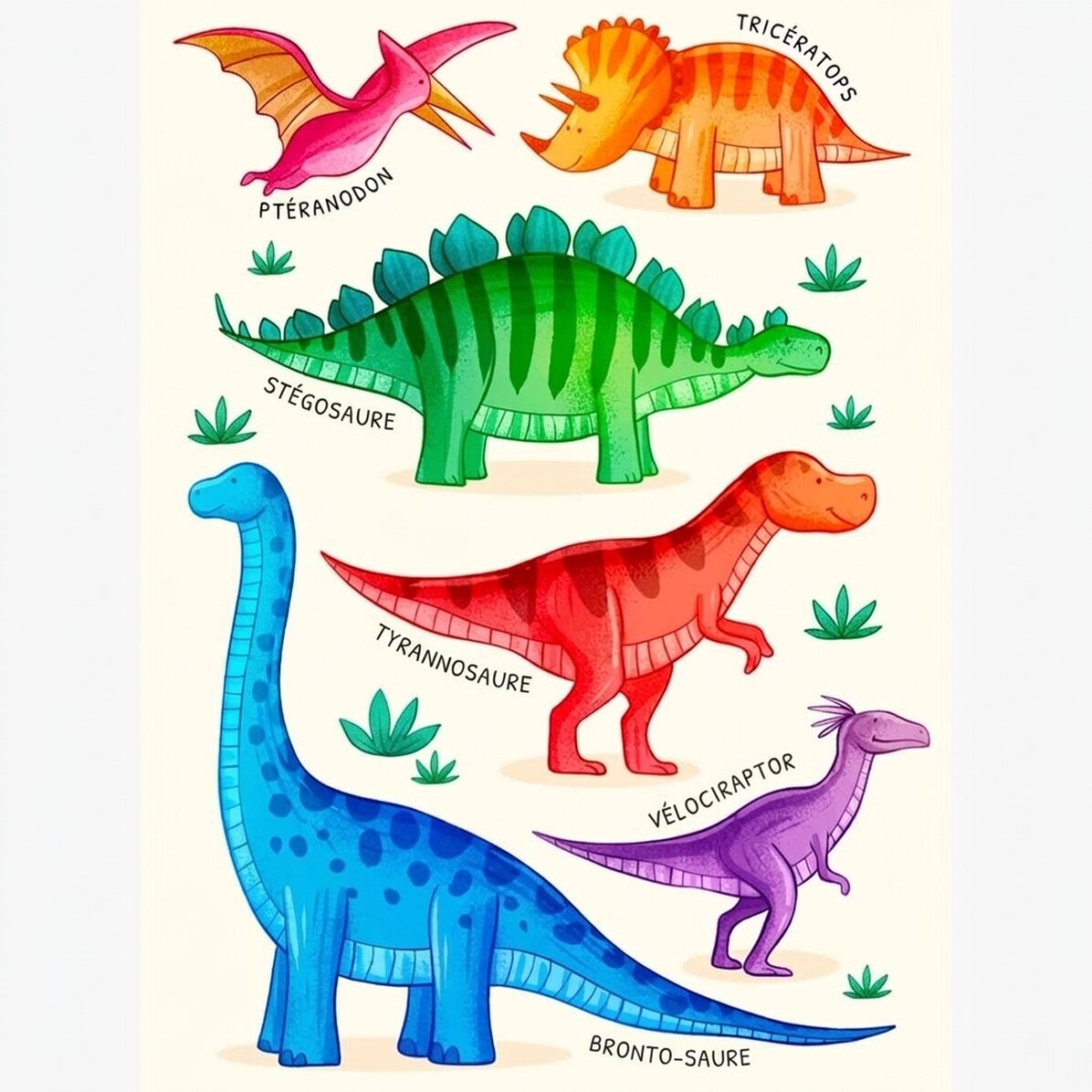 Affiche « Les dinosaures »