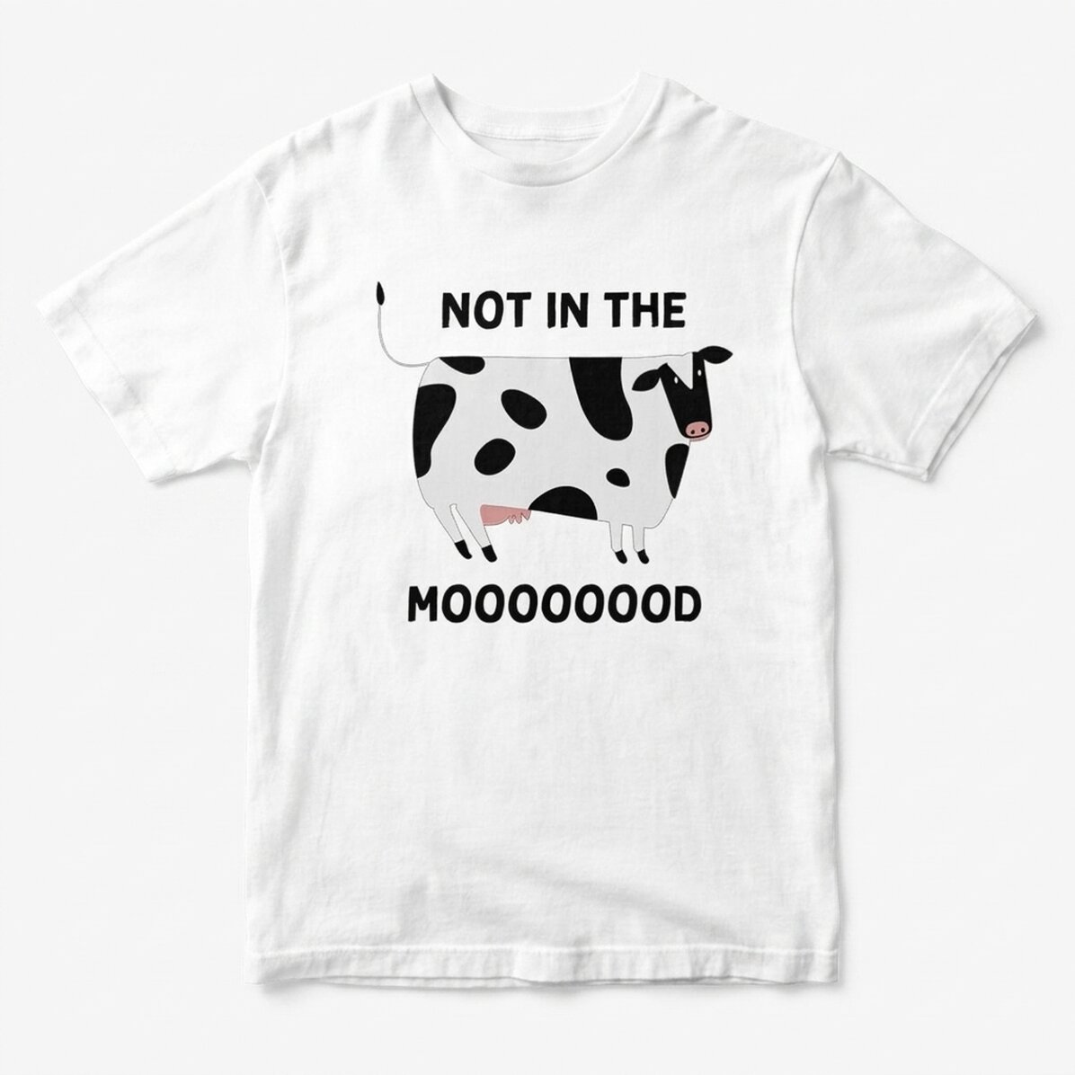 T-shirt en coton personnalisé - Not in the MOOd