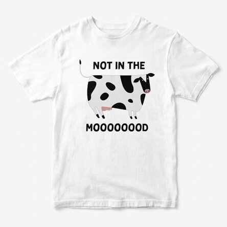 Personalised cotton T-shirt - Not in the MOOd