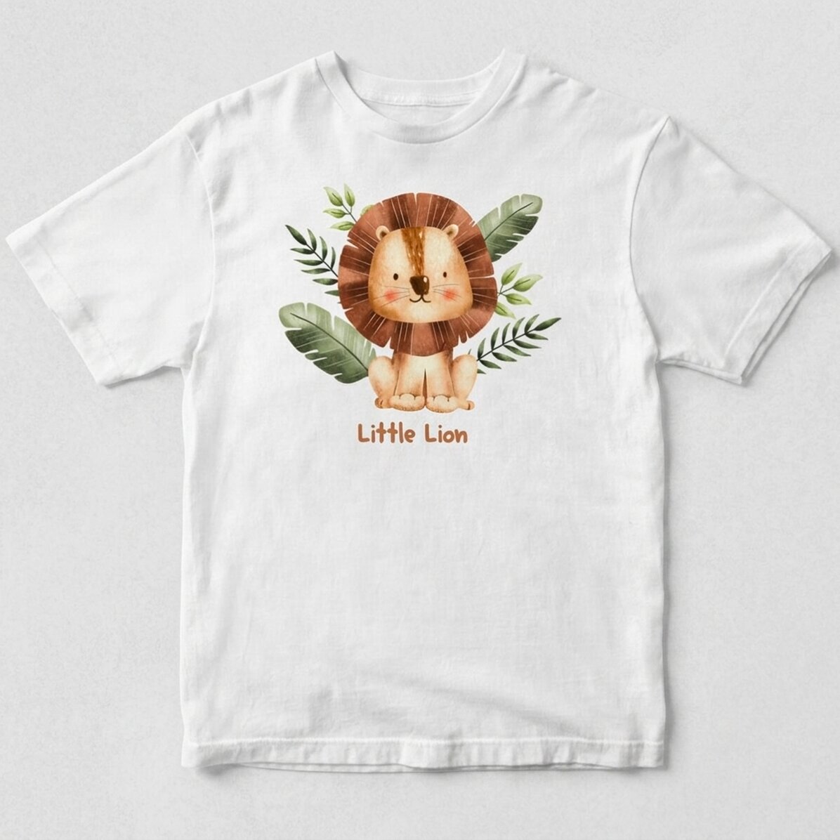 T-shirt en coton personnalisé pour enfants - Little Lion