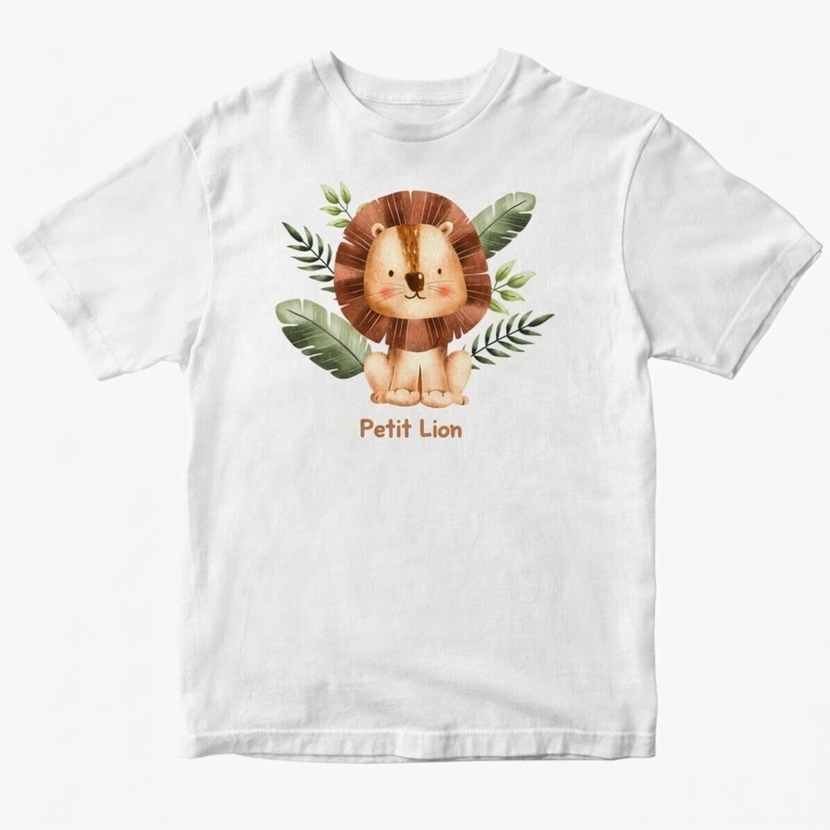 T-shirt en coton personnalisé pour enfants - Little Lion
