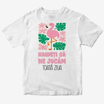 T-shirt en coton personnalisé pour enfants - Let's Play !