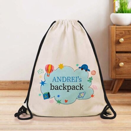 Sac à dos personnalisé avec inscription - Nuage