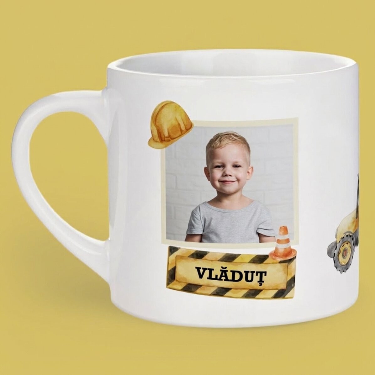 Tasse personnalisée pour enfants avec photo et message - Équipements