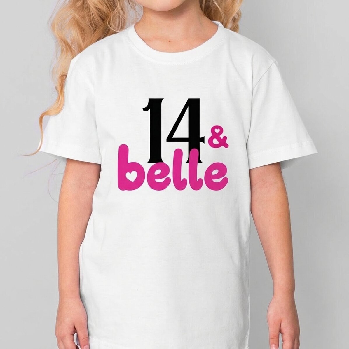 T-shirt en coton pour enfants personnalisé avec un message - Beautiful