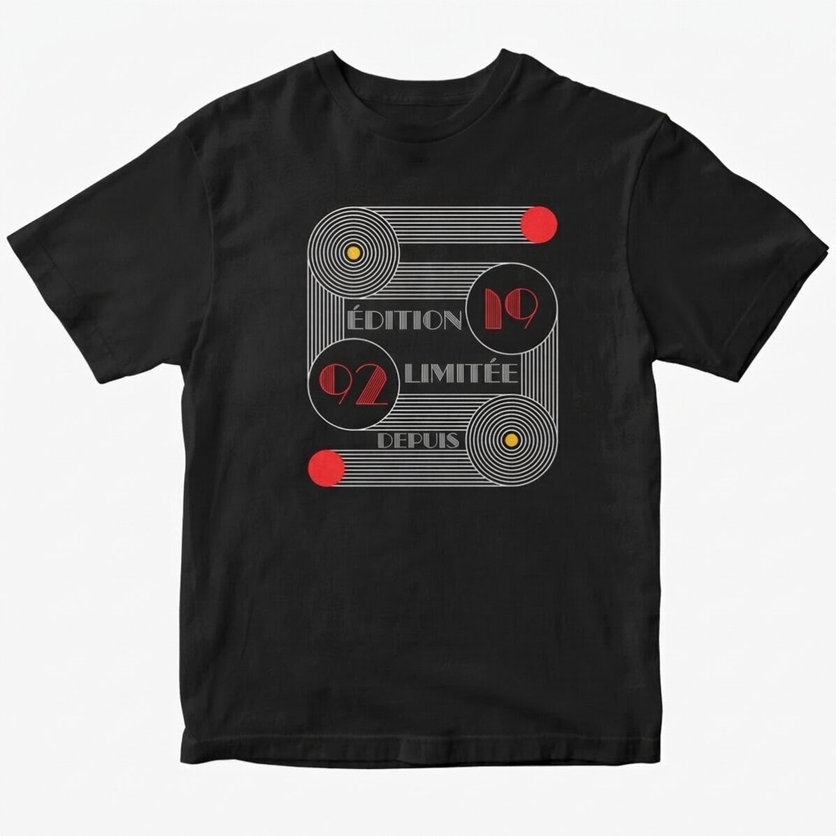 T-shirt en coton personnalisé avec un texte - Bauhaus Birthday