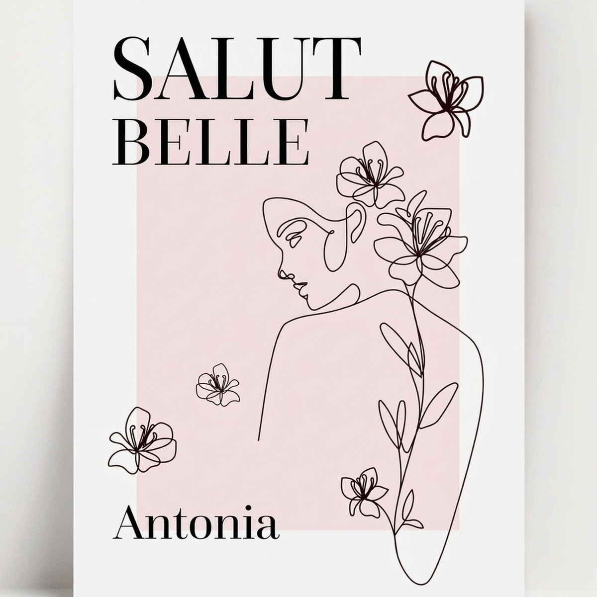 Affiche personnalisée avec texte - Ciao Bella