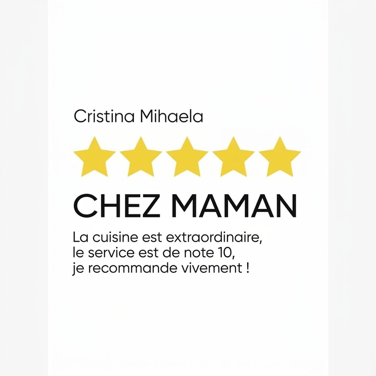 Affiche personnalisée avec texte - Avis